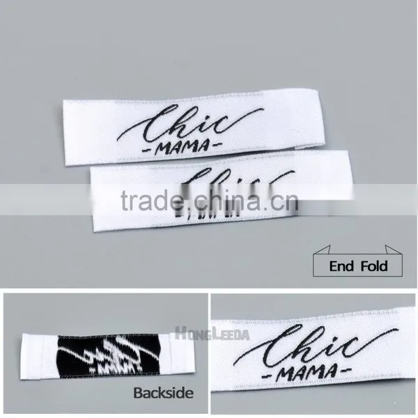 Customized Garment Shoe Labels/woven Labels/embroidered Tag Width Below 2.5cm WEF-001 photo-4