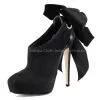 LOTOYO Louise Bow-Back Bootie Women Fashion Ankle Boots LTYK0036