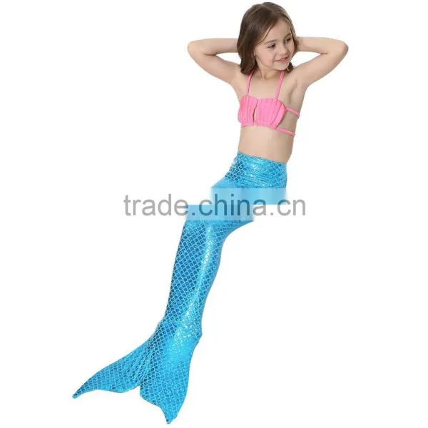 3pcs Swimmable Mermaid Tail With Monofin Swimming Mono Flippers Swimwear photo-3