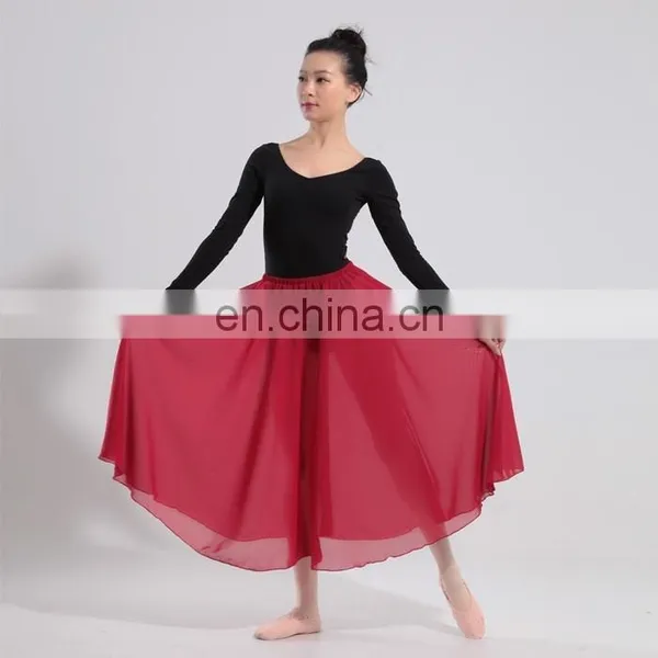 11414501 Long Chiffon Pull On Ballet Skirt Dance Skirt photo-2