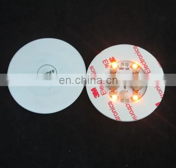 60*3mm Yellow Led Color Change Led Light Pad for Bottle photo-4