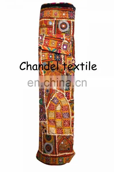 Banjara Yoga Mat Bag - One of a Kind - Handmade With Antique Ethnic Style Yoga Bag Yoga Met Bag Ethnic Hand Embroidered Vintage photo-4