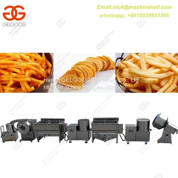 Semi-automatic French Fries Making Line|Potato Chips Making Line With Small Scale|Factory Potato Chips Making Line photo-3