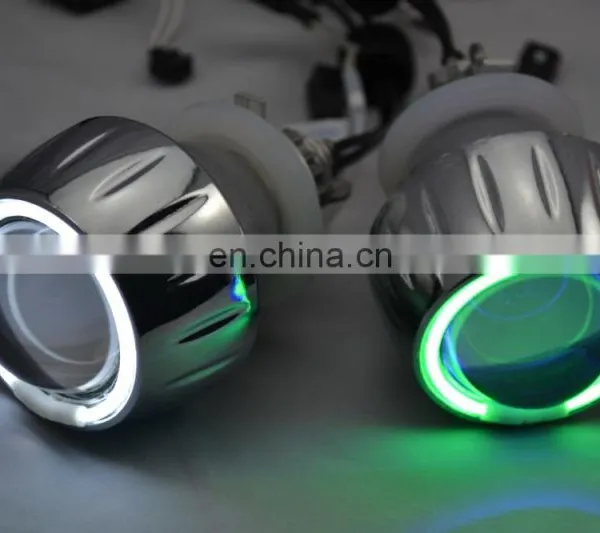 2.0" HID Bi-xenon Projector Lens HID Headlamp Double Angel Eyes Projector Headlight photo-2