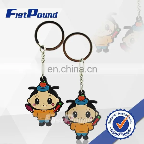 High Quality Low Price Fashion Pvc Keychain in China