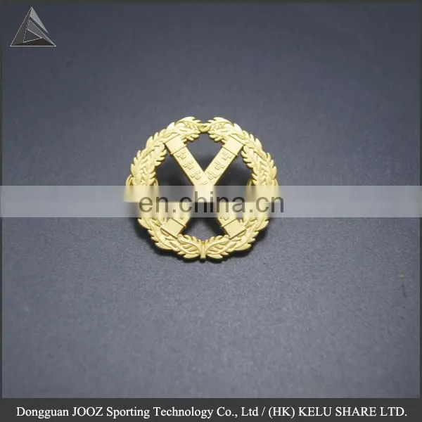 Souvenir Metal Badge /badge of Honor /badge Manufacturer Embossed Debossed Golden Badge Pin photo-4