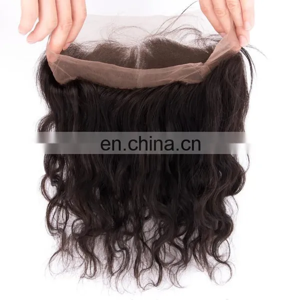 Virgin Hair 22.5*4*2 360 Frontals 360 Lace Band Frontal photo-4