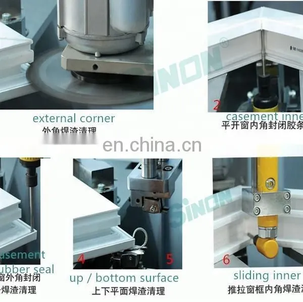 2 Axes Upvc Corner Cnc Cleaning Window Machine photo-4