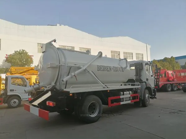 BEIBEN North Benz 8cbm To 12cbm Cubic Meter Vacuum Sewage Suction Truck Septic Tanker Truck Based on Mercedes Benz Technology photo-5