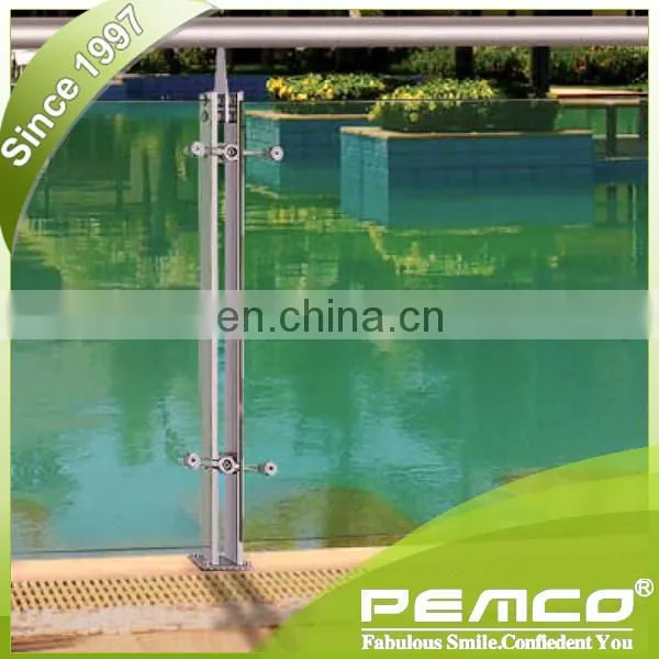 Cheap Frameless Balcony Terrace Glass Stainless Steel Balustrade photo-2