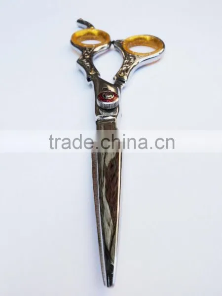 New Professional Barber Razor Scissor / Shear - Hair Cutting Scissor / Shear (Orange Beauty) photo-6