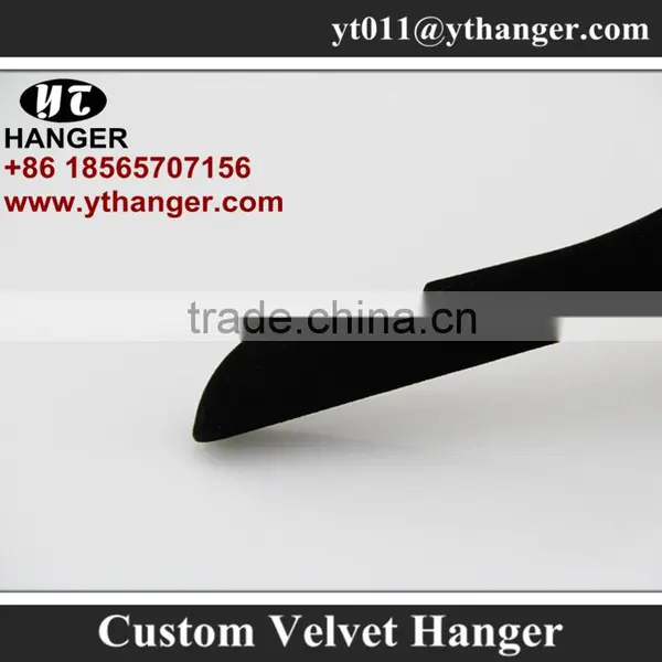 IMY-326 Black Velvet Children Hanger Wholesale Kids Non-slip Velvet Hanger photo-3