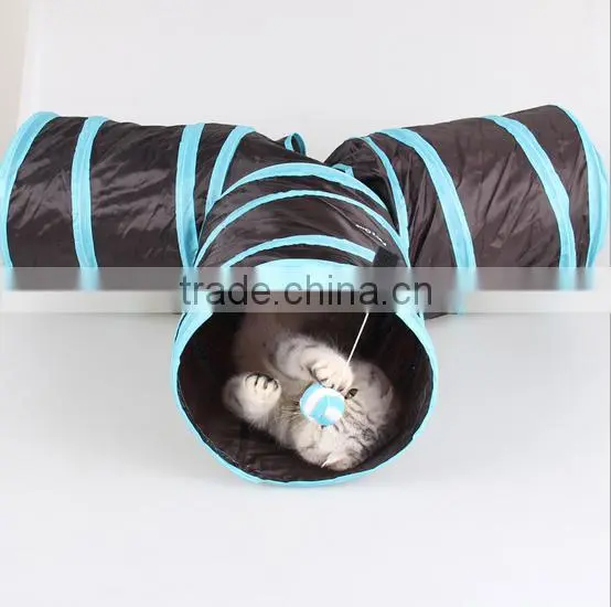 Pet Fun Folding Tunnel 3 Way Cat Play Tunnel photo-4