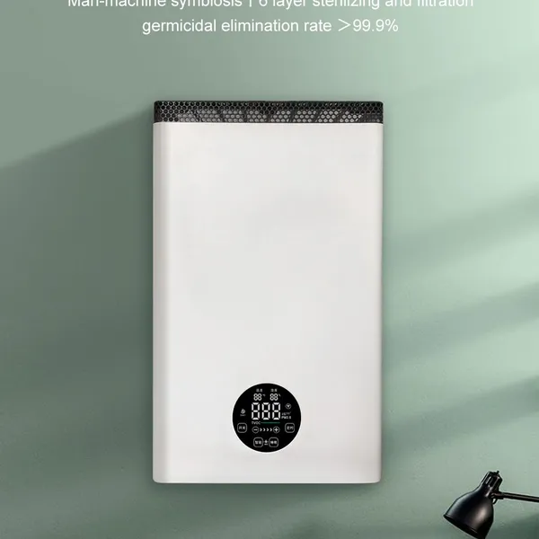 Efficient Medical Plasma Air Disinfecting Machine Against Bacteria Wall Mounted Air Purifier for Office Home Public Use