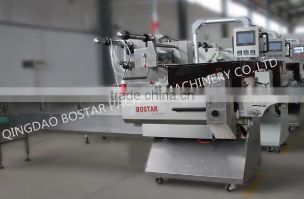 BOSD Automatic Horizontal Pillow Pack Shrinking Packing Machine With Shrinking Tunnel for Cups Daily Necessity Aquatic CE photo-4