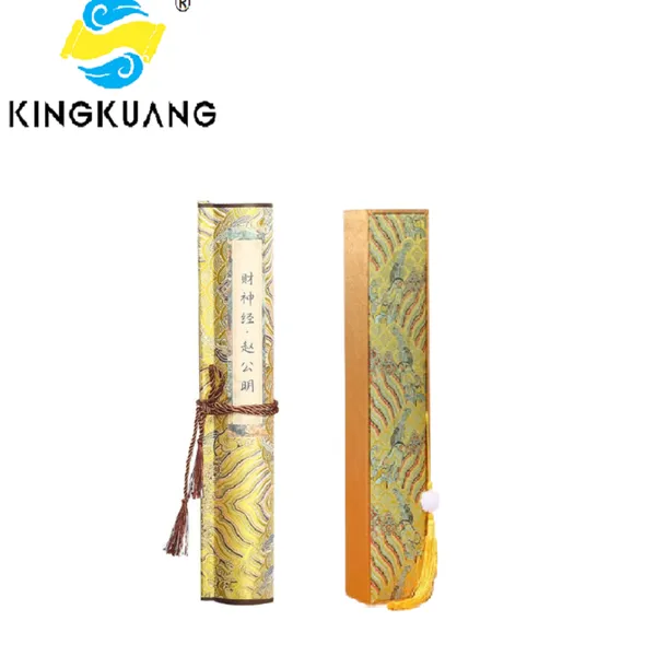Xuan Paper Copying & Tracing Hand Scroll  Artworks Gift Set for Daoism Classic < God of Wealth Scriptures >.