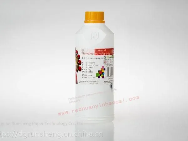 Tianwei Heat Transfer Ink Has Good Fluidity; Tianwei Sublimation Ink is Non-clogging; Tianwei Ink Available in Cmyk Four Colors.