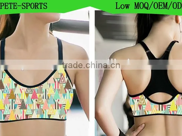 (OEM/ODM Factory)Lady Breathable Sport Yoga Bra Vest Bras Sport Underwear Bra for Women photo-3