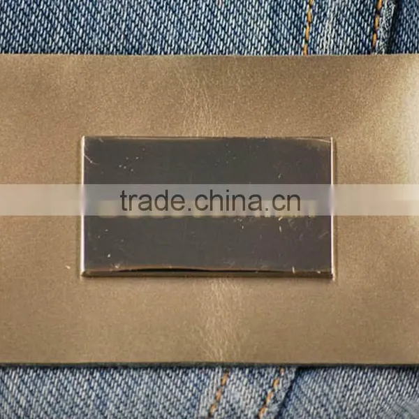 Practical High-ranking Metal Leather Jeans Patches photo-6