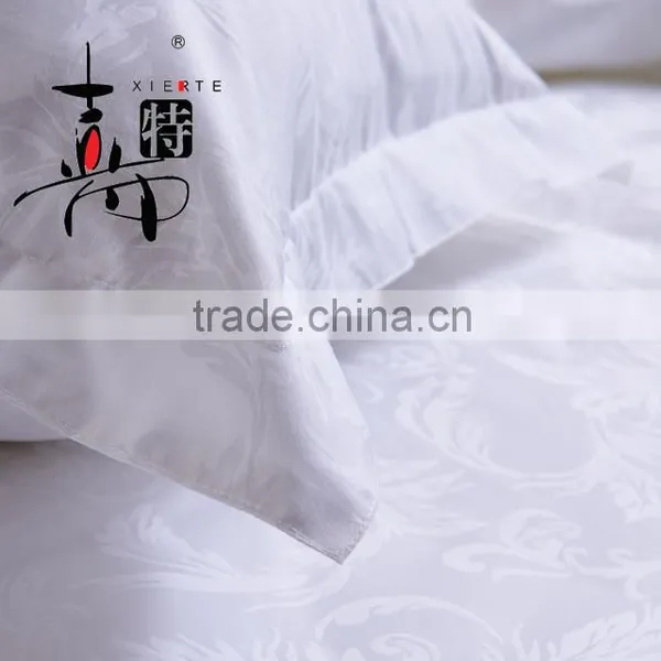 Star Hotel Used Good Quality Cotton Jacquard Fabric Wholesale White Pillowcase photo-2