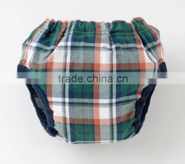 Made in Japan Products High Quality Cool Check Pattern Cloth Nappies Baby Diapers Wholesale for Hot Selling Item photo-2