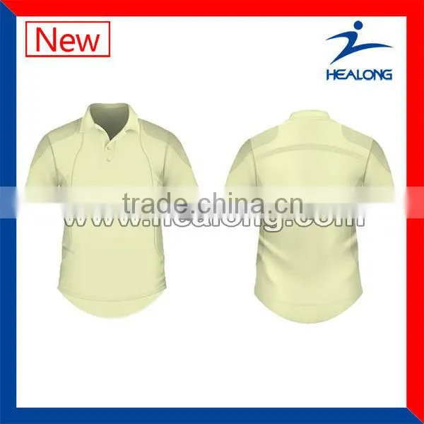 quick dry sublimated polyester v neck new design customized indian cricket jersey