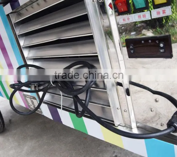 Electric Type Ice Cream Cart With Wheels/food Kiosk With Beverage Machine photo-2
