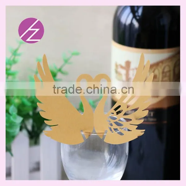 2016 New Design Wedding Place Card Greeting Card Wine Claim Free Design With Unique Style JK-50
