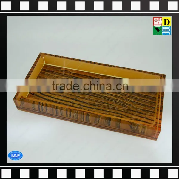 Acrylic Wooden Color Square Bathroom Shower Tray/towel Holder