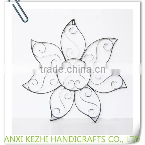 LC-80128 Wholesale Metal Iron Antique Hanging Craft Wall Decor With Tealight Holder photo-5