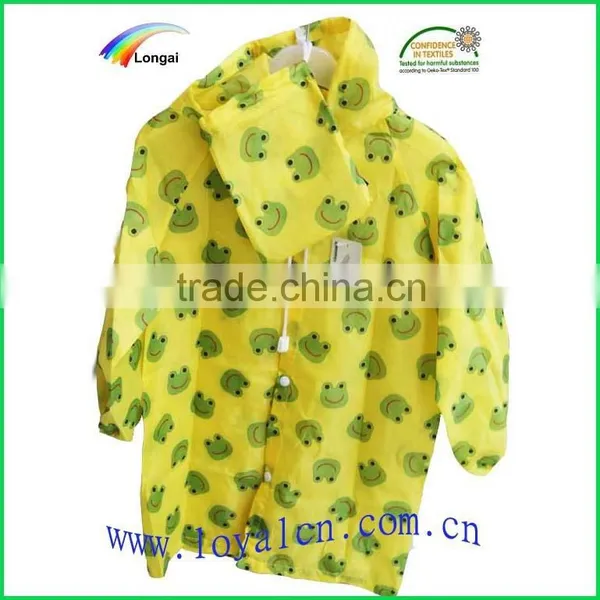 Summer Fashional Midi Pattern The Princess Style Strawberry Kids Raincoat photo-4