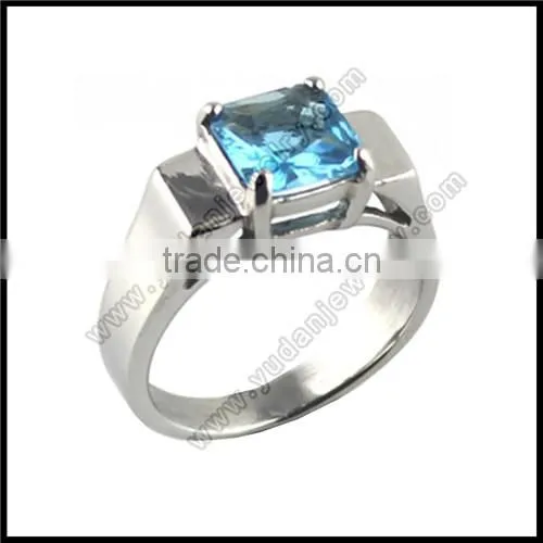 IP Plated Stainless Steel Ring Heart CZ Rose Gold Ring for Girl photo-5