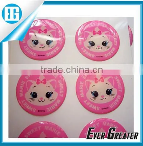 Custom Made Colorful Dome Sticker Strong Adhensive Die Cut Domed Sticker photo-3