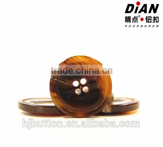 2016 Man Suit Buttons Coffee Buttons for Suit 4 Holes Coffee Horn Buttons photo-3