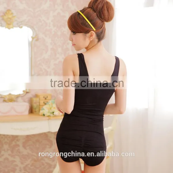 Waist Cincher Bodysuit For Ladies Latest Technology Black Color photo-2