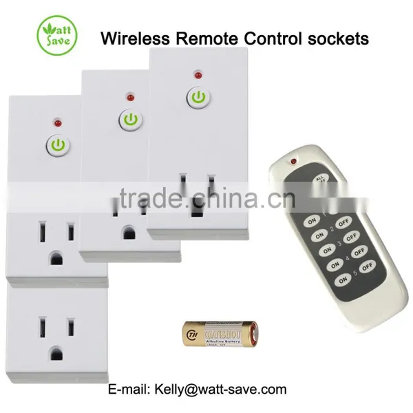 Wall Switch and RF Remote Control Socket Set K21 4+1 photo-2