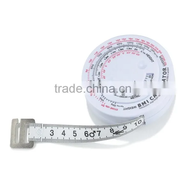 Round ABS Printing Case BMI Calculator Measuring Tape Meters Personalized Ribbon photo-4