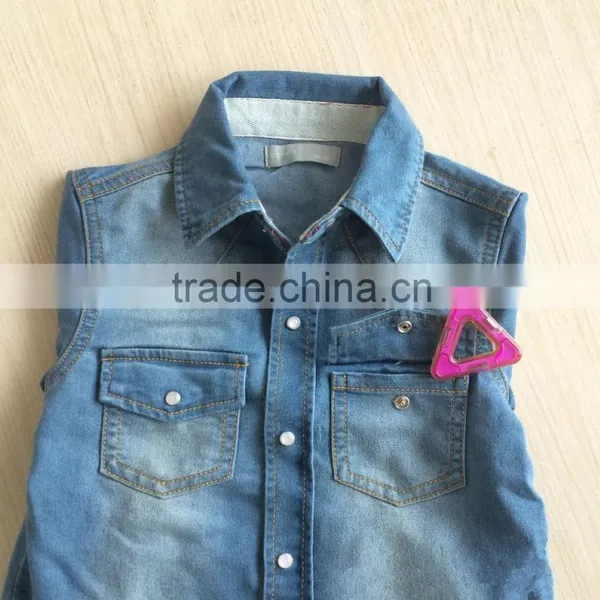 Factory Baby Clothes Wholesale Autumn Washed Jacket Baby Boy Jeans Jacket photo-4