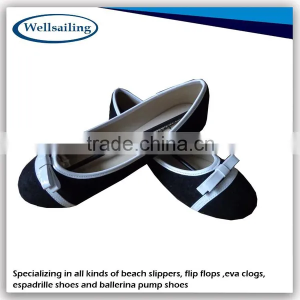 2015 Cheapest Product Leather Flat Shoes Ballerina photo-3