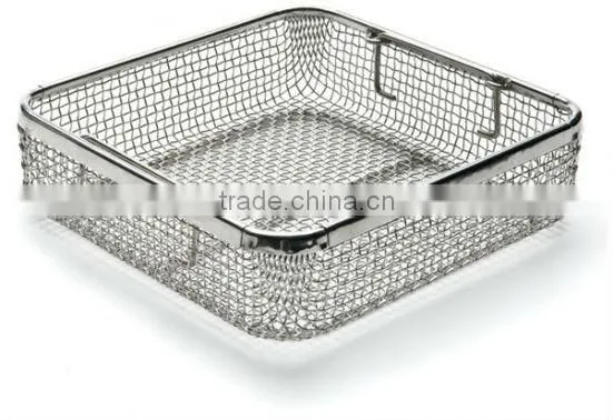 Mesh Tray With Drop Handles 25x25x7cm
