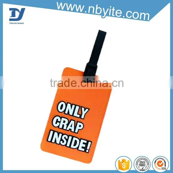 Strap Attach Customized Soft PVC Luggage Tag photo-4