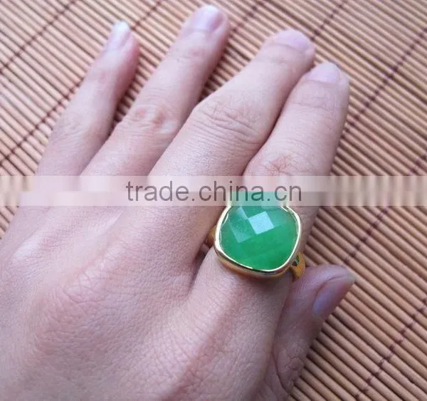 New Style Top Sell 925 Sterling Silver Blur Gemstone Rings photo-3