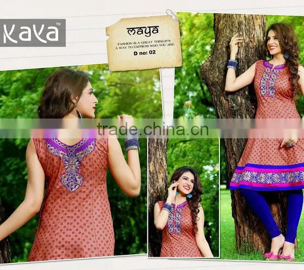 COTTON ANARKALI MODEL KURTIS photo-3