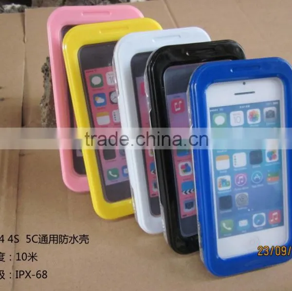 Slim Soft Silicone Waterproof Shockproof Durable Case Cover For IPhone 4 4s 5c photo-2