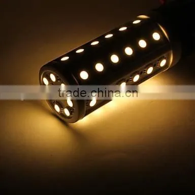 E27 9W 44x5050 SMD 650-700LM 3000-3500K Warm White Light LED Corn Bulb (220-240V) photo-5