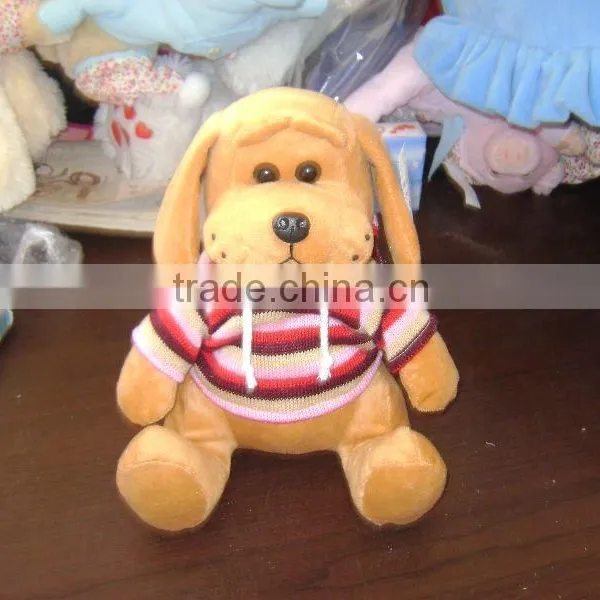 Plush Dog With Knitted Garment