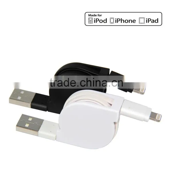 OEM Factory Retractable Mfi USB Cable for IPhone