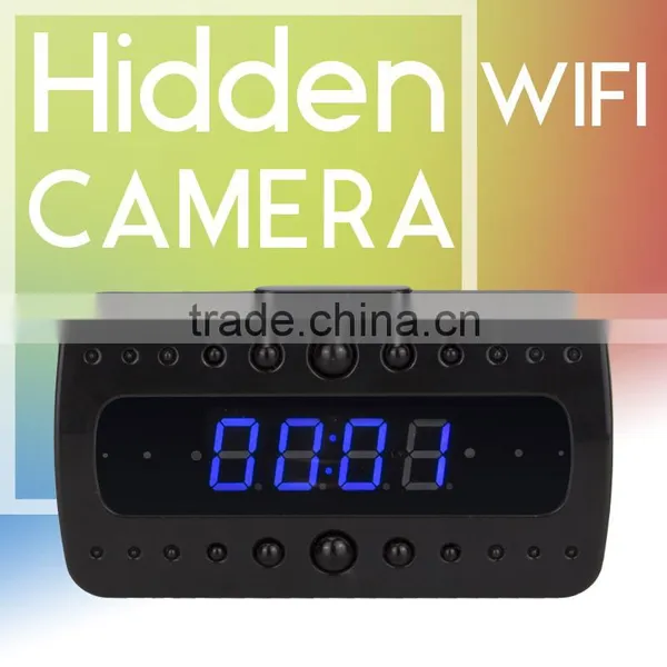 Vitevision Network Table Alarm Clock Wifi Wireless Hidden Camera With Voice Recorder