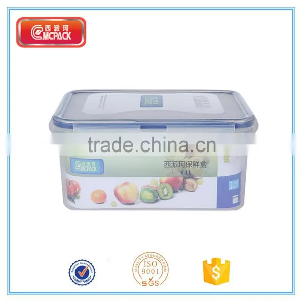 Rectangle Transparent Plastic Food Storage Container Set photo-4