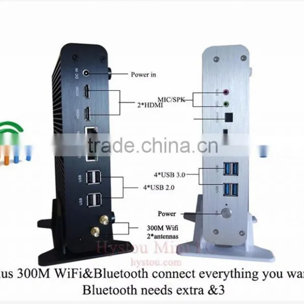 Mini i7 Barebone pc Intel Core I7-5650U pc Fanless 4M Cache, up to 3.20 GHz Support HD 4K Resolution photo-5